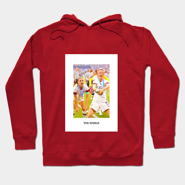 The World Tarot Card - United States Women's National Team Hoodie by Hoydens R Us